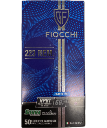 Boite de 50 Cartouches Fiocchi 223 REM HPBT 69 GR