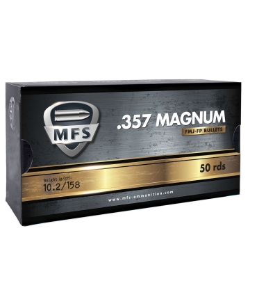 Boîte de 50 cartouches MFS 357 MAG - 158 gr - FMJ