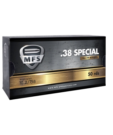 Boite de 50 Cartouches MFS 38 Special FMJ FP - 158 GRS