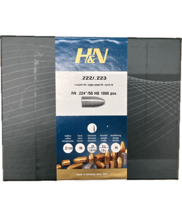 Ogives H&N cal.222 /.223 (.224) High Speed RN 55gr /1000