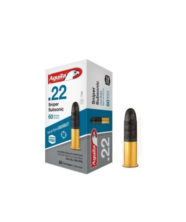 Boite de 50 cartouche AGUILA 22lr Sniper Subsonic