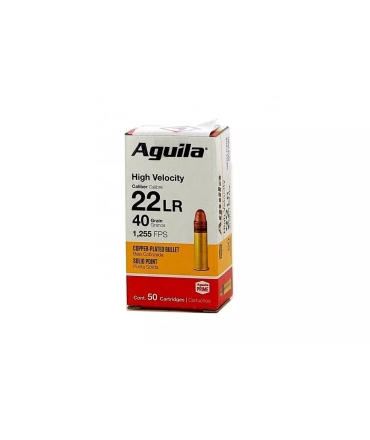 Cartouches Aguila Calibre 22 LR HV SP 40 Grains