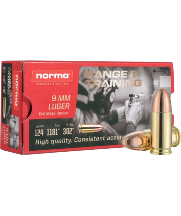 BOITE DE 50 CARTOUCHES NORMA .357 MAGNUM 10.2G 157GR RANGE&TRAINING JHP