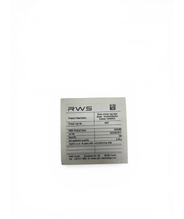 AMORCES LARGE PISTOL RWS BOXER SINOXID 5337