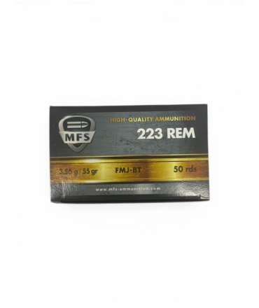 CARTOUCHE MFS .223REM FMJ-BT 3.56G BTE50