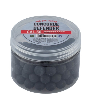 Billes de Défense caoutchouc métal Cal. 50