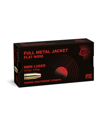 Boite de 50 cartouches Geco 9mm LUGER - 154 gr FMJ subsonic