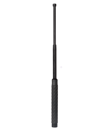 MATRAQUE TELESC. 21'' ACIER AVEC ETUI - POIGNEE CAOUTCHOUC