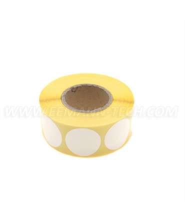 Pastilles autocollantes blanches 19mm pour cible